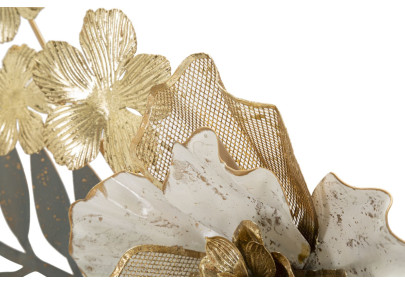 Panneau mural en fer gris – Sobriété moderne et éclat métallique (90,2 x 7,6 x 41,9 cm)