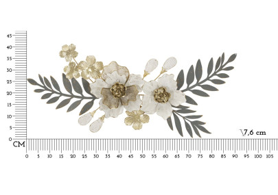 Panneau mural en fer gris – Sobriété moderne et éclat métallique (90,2 x 7,6 x 41,9 cm)