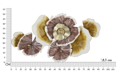 Panneau mural en fer CLOW – Une sculpture murale d’exception (92,1 x 8,3 x 51,4 cm)