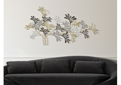 Panneau mural en fer LIXY – L’art du fer sublimé (130,8 x 7,6 x 70,5 cm)