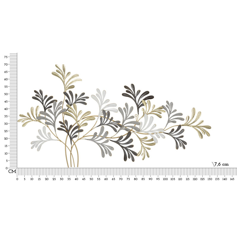 Panneau mural en fer LIXY – L’art du fer sublimé (130,8 x 7,6 x 70,5 cm)