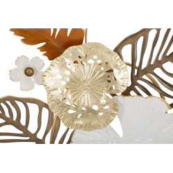 Panneau mural BOUQUET – Un souffle floral métallique (50,8 x 7 x 87 cm)