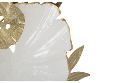 Panneau mural BOUQUET – Un souffle floral métallique (50,8 x 7 x 87 cm)