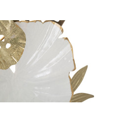 Panneau mural BOUQUET – Un souffle floral métallique (50,8 x 7 x 87 cm)