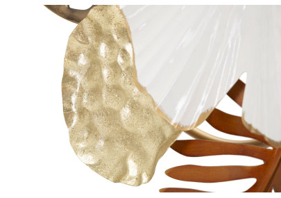 Panneau mural BOUQUET – Un souffle floral métallique (50,8 x 7 x 87 cm)