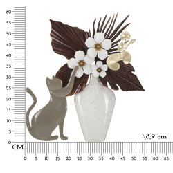 Panneau mural motif chat – L’originalité féline s’invite sur vos murs (54,6 x 8,9 x 59,7 cm)