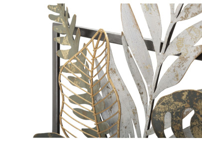 Panneau mural VASO – Une œuvre en fer au charme délicat (54 x 6,4 x 62,9 cm)