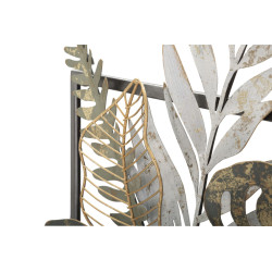 Panneau mural VASO – Une œuvre en fer au charme délicat (54 x 6,4 x 62,9 cm)