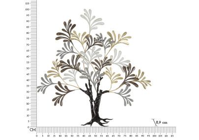 Panneau mural ALBERO LIXY – L’arbre d’élégance en métal (97,2 x 8,9 x 100,3 cm)
