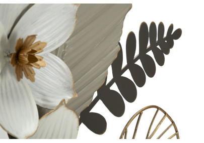 Panneau mural BOUQ – L’art floral revisité en métal (71 x 4 x 96,5 cm)