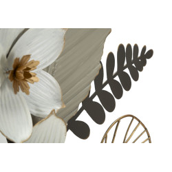 Panneau mural BOUQ – L’art floral revisité en métal (71 x 4 x 96,5 cm)