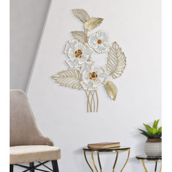 Panneau mural blanc – Pureté et modernité murale (54 x 6,4 x 73,7 cm)