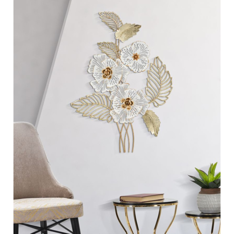 Panneau mural blanc – Pureté et modernité murale (54 x 6,4 x 73,7 cm)