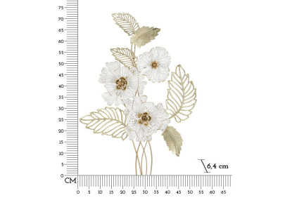 Panneau mural blanc – Pureté et modernité murale (54 x 6,4 x 73,7 cm)