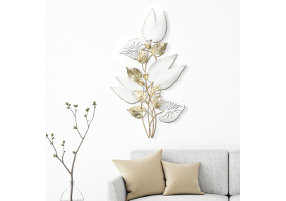 Panneau mural PAS – L’élégance minimaliste du fer travaillé (52,7 x 5,7 x 90,8 cm)