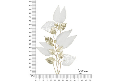 Panneau mural PAS – L’élégance minimaliste du fer travaillé (52,7 x 5,7 x 90,8 cm)