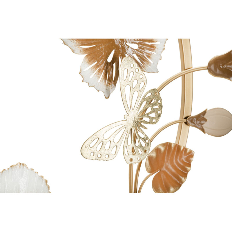 Panneau mural rond – La perfection géométrique du métal (58,4 x 5,1 x 63,5 cm)