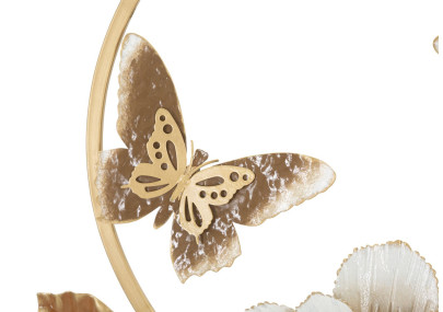 Panneau mural rond – La perfection géométrique du métal (58,4 x 5,1 x 63,5 cm)