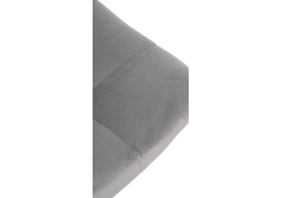 Juego de 2 taburetes de bar Jerry en terciopelo Gris,Negro