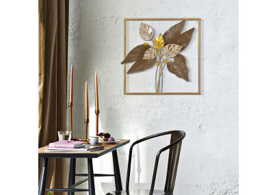 Panneau mural BROWY – Une touche de caractère industriel chic (50,2 x 5,1 x 50,2 cm)