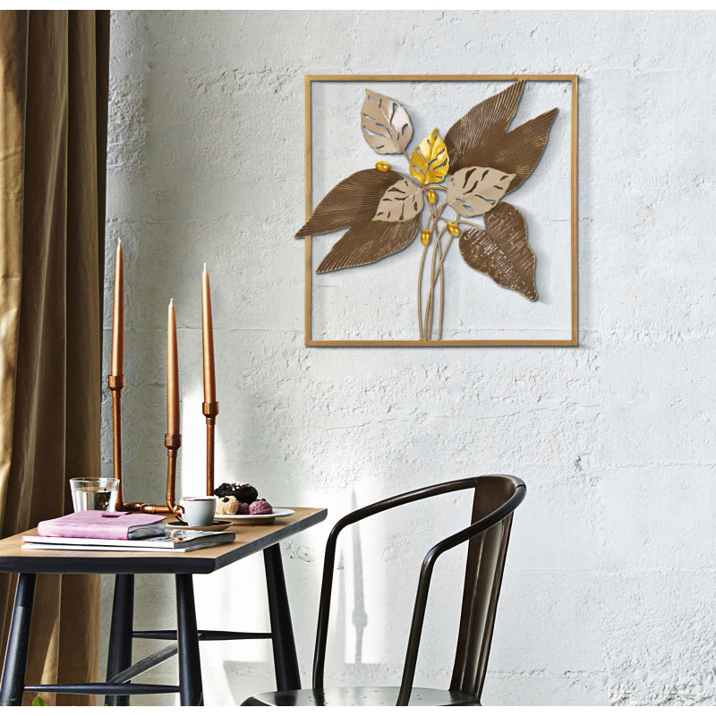 Panneau mural BROWY – Une touche de caractère industriel chic (50,2 x 5,1 x 50,2 cm)