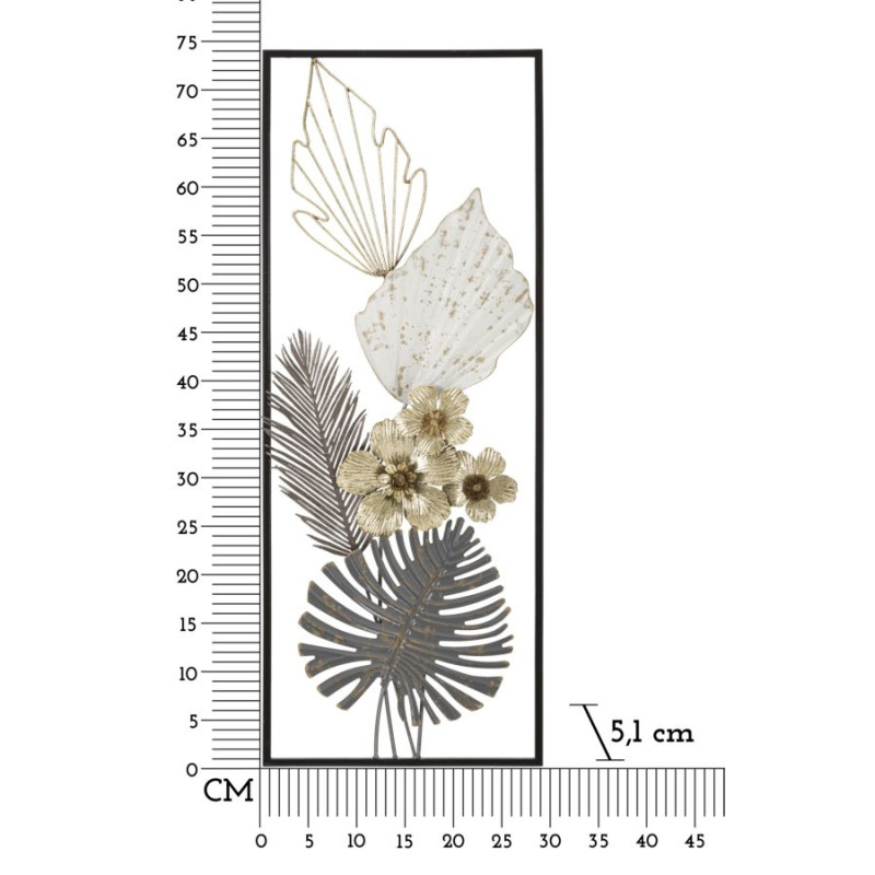 Panneau mural classique – L’élégance intemporelle du fer (28,6 x 5,1 x 74,3 cm)