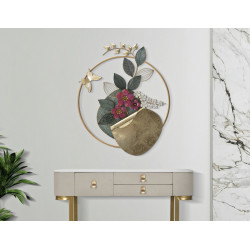 Panneau mural GARD – Le fer design au naturel (67 x 8 x 74 cm)