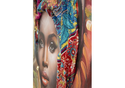 Tableau avec cadre DEVA – Une œuvre moderne et raffinée (82 x 4,5 x 122 cm)