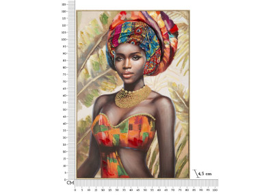 Tableau avec cadre DEVA – Une œuvre moderne et raffinée (82 x 4,5 x 122 cm)