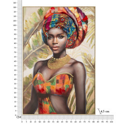 Tableau avec cadre DEVA – Une œuvre moderne et raffinée (82 x 4,5 x 122 cm)