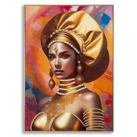 Tableau avec cadre SAMIRA – Une finition chic et stylée (72 x 4,5 x 102 cm)