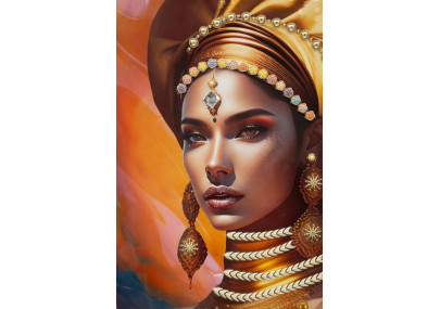 Tableau avec cadre SAMIRA – Une finition chic et stylée (72 x 4,5 x 102 cm)