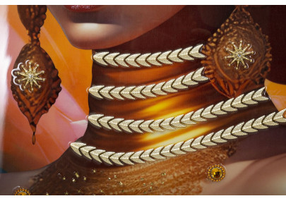 Tableau avec cadre SAMIRA – Une finition chic et stylée (72 x 4,5 x 102 cm)