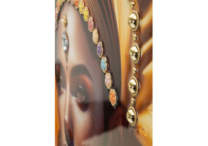 Tableau avec cadre SAMIRA – Une finition chic et stylée (72 x 4,5 x 102 cm)