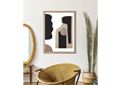 Panneau mural ASTRY – Minimalisme et élégance (60 x 2 x 80 cm)