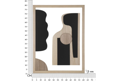 Panneau mural ASTRY – Minimalisme et élégance (60 x 2 x 80 cm)