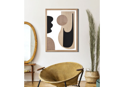 Panneau mural ASTRY – Version B, design raffiné (60 x 2 x 80 cm)