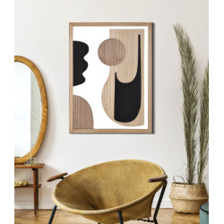 Panneau mural ASTRY – Version B, design raffiné (60 x 2 x 80 cm)