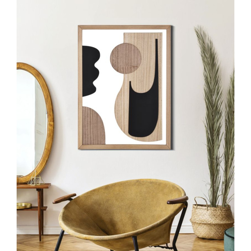 Panneau mural ASTRY – Version B, design raffiné (60 x 2 x 80 cm)