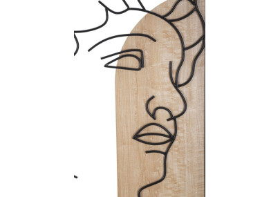 Panneau mural DAVID – Version B, harmonie des lignes (55 x 2 x 80 cm)