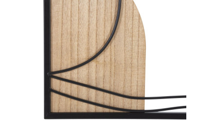 Panneau mural DAVID – Version B, harmonie des lignes (55 x 2 x 80 cm)