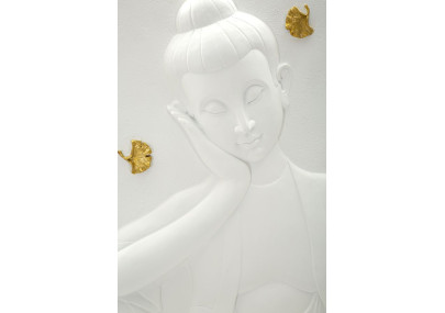 Panneau mural Bouddha – Sérénité et spiritualité murale (46 x 5,7 x 55,5 cm)