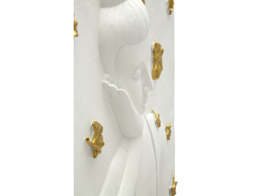 Panneau mural Bouddha – Sérénité et spiritualité murale (46 x 5,7 x 55,5 cm)