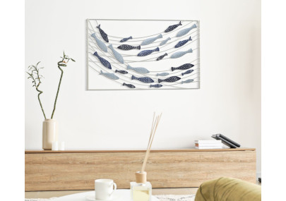 Panneau mural PESCI – Élégance et sobriété (96,5 x 1,5 x 61 cm)