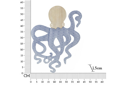 Panneau mural PIEUVRE – Créativité et originalité (41 x 1,5 x 57 cm)