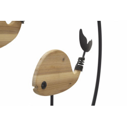 Panneau mural BALENE – Décor marin contemporain (56 x 2 x 60 cm)