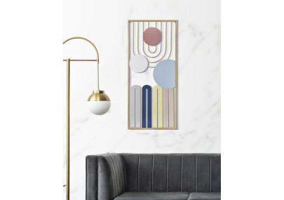 Panneau mural COLORÉ – A – Vivacité et éclat des couleurs (37 x 2 x 84 cm)