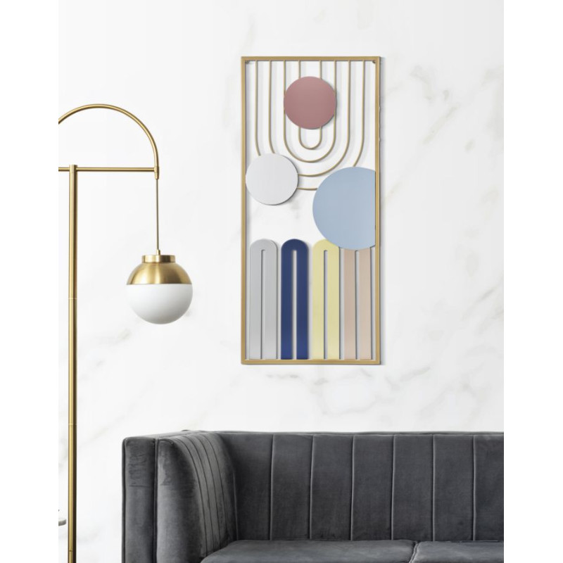 Panneau mural COLORÉ – A – Vivacité et éclat des couleurs (37 x 2 x 84 cm)