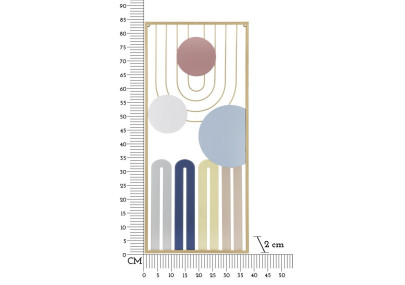 Panneau mural COLORÉ – A – Vivacité et éclat des couleurs (37 x 2 x 84 cm)