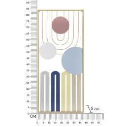 Panneau mural COLORÉ – A – Vivacité et éclat des couleurs (37 x 2 x 84 cm)